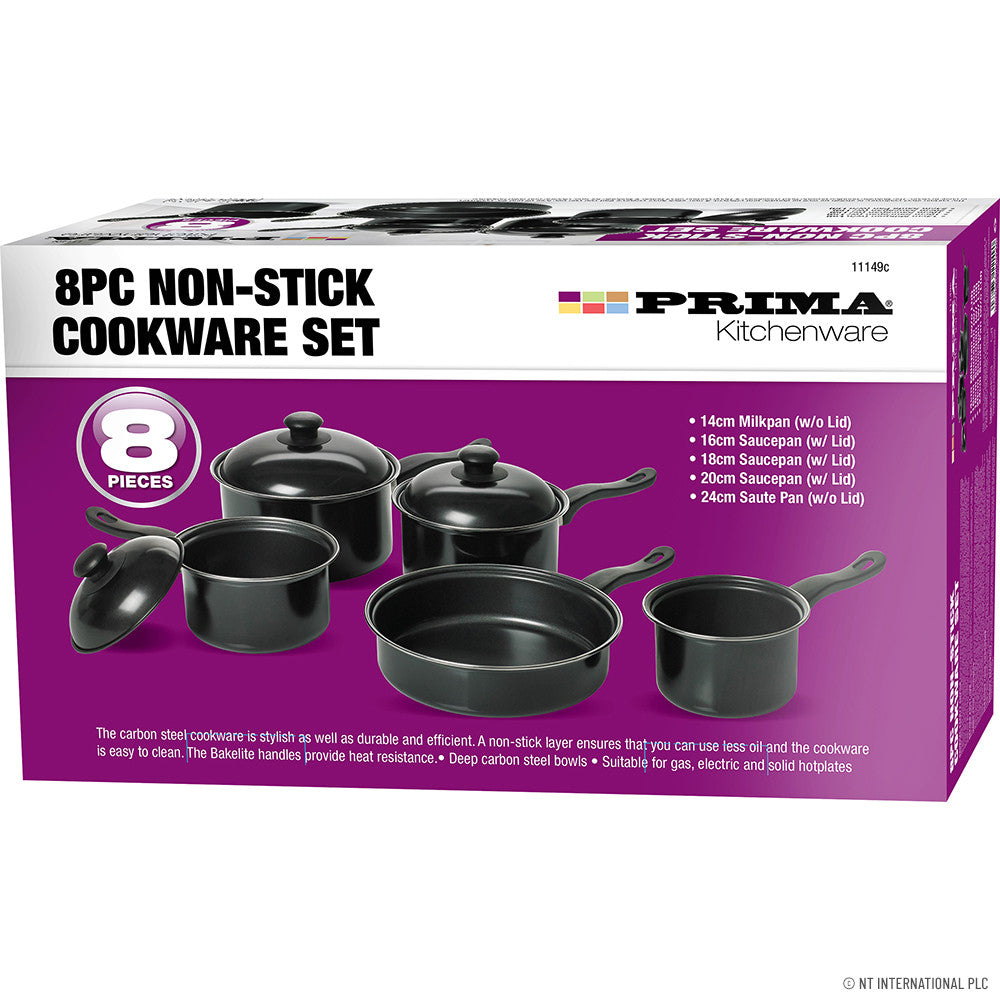 Prima 8pc Non-Stick Pan Set