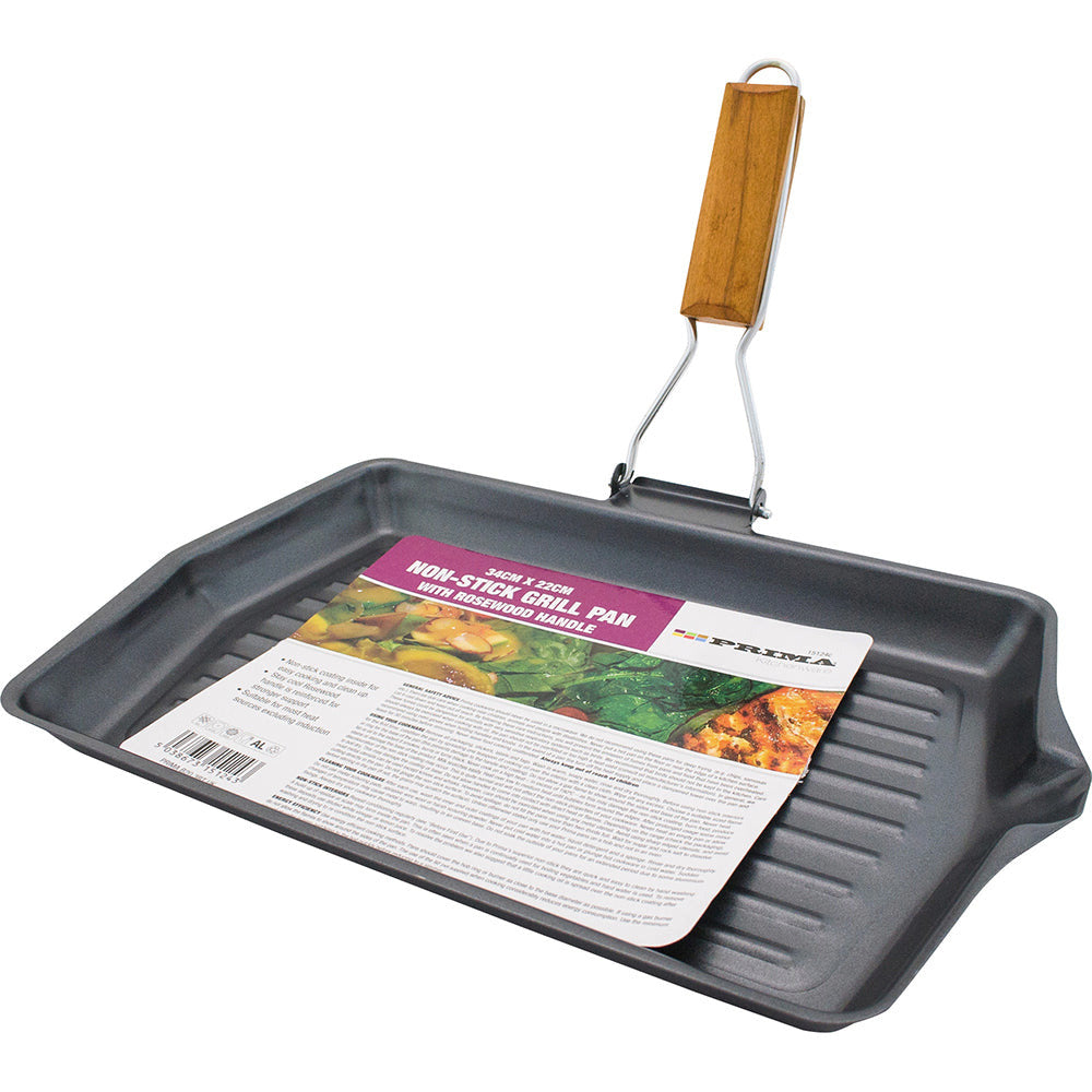 Prima 34cm x 22cm Non Stick Grill Pan