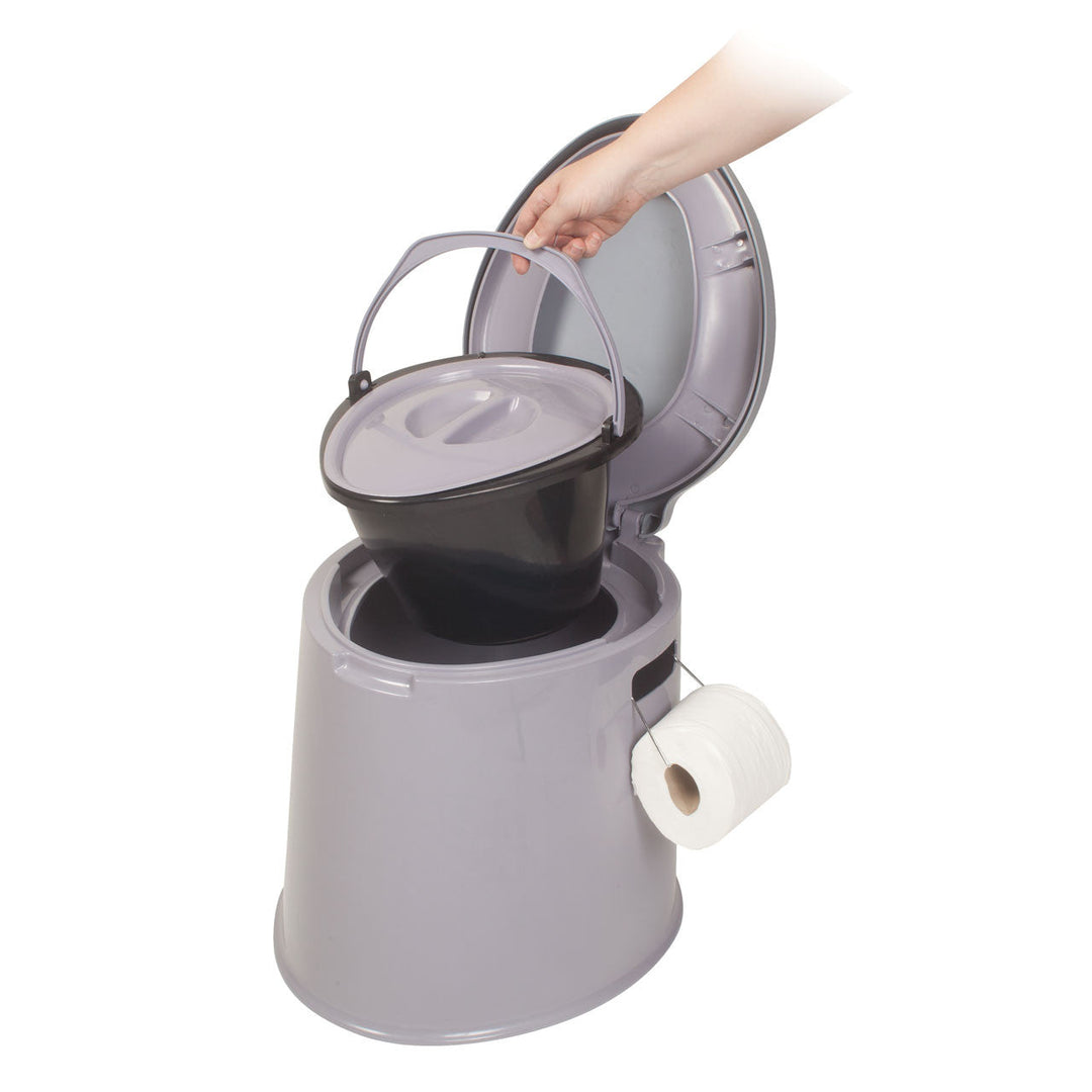 Kampa Khazi Portable Toilet - Easily removable bucket for emptying