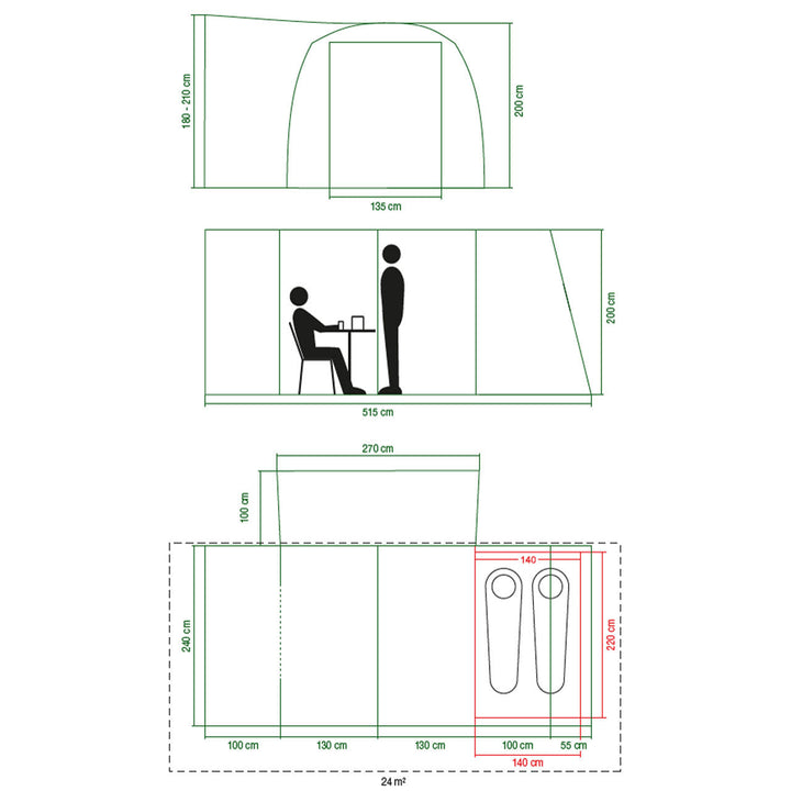 Coleman Journeymaster Deluxe Air L BlackOut Drive-Away Awning