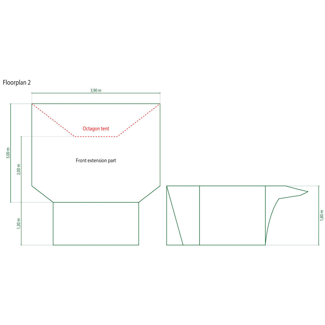 Coleman Octagon Tent Front Extension