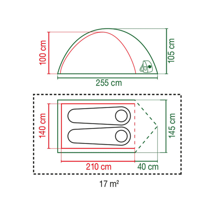 Coleman Darwin 2 Poled Tent