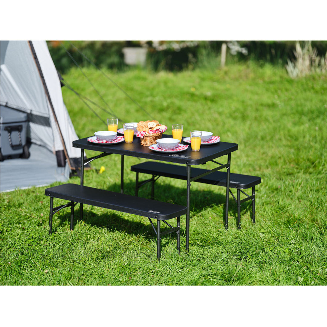 Coleman 4 Person Pack-Away Table & Bench Set