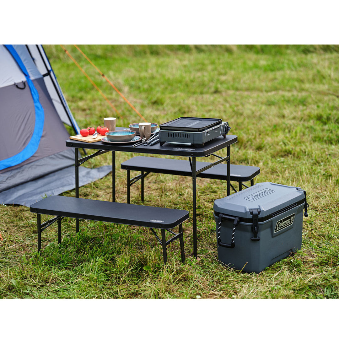 Coleman 4 Person Pack-Away Table & Bench Set