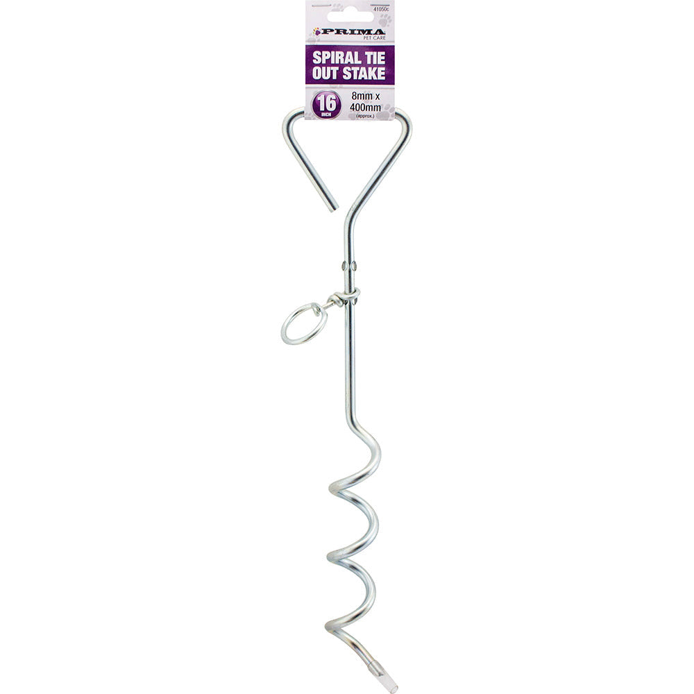 Prima Spiral Tie Out Stake