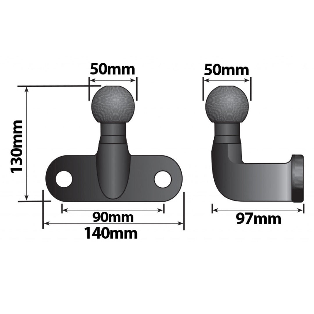 Maypole High Reach 50mm Towball