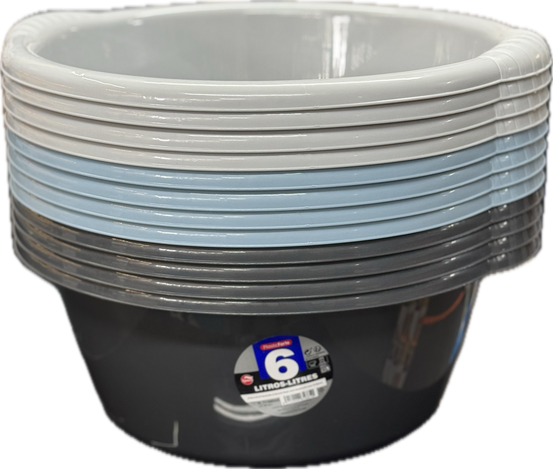 PlasticForte Round 6L Washing Bowl