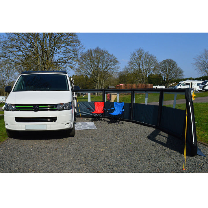 Maypole 5 Panel Inflatable Windbreak (Single Point Inflation)