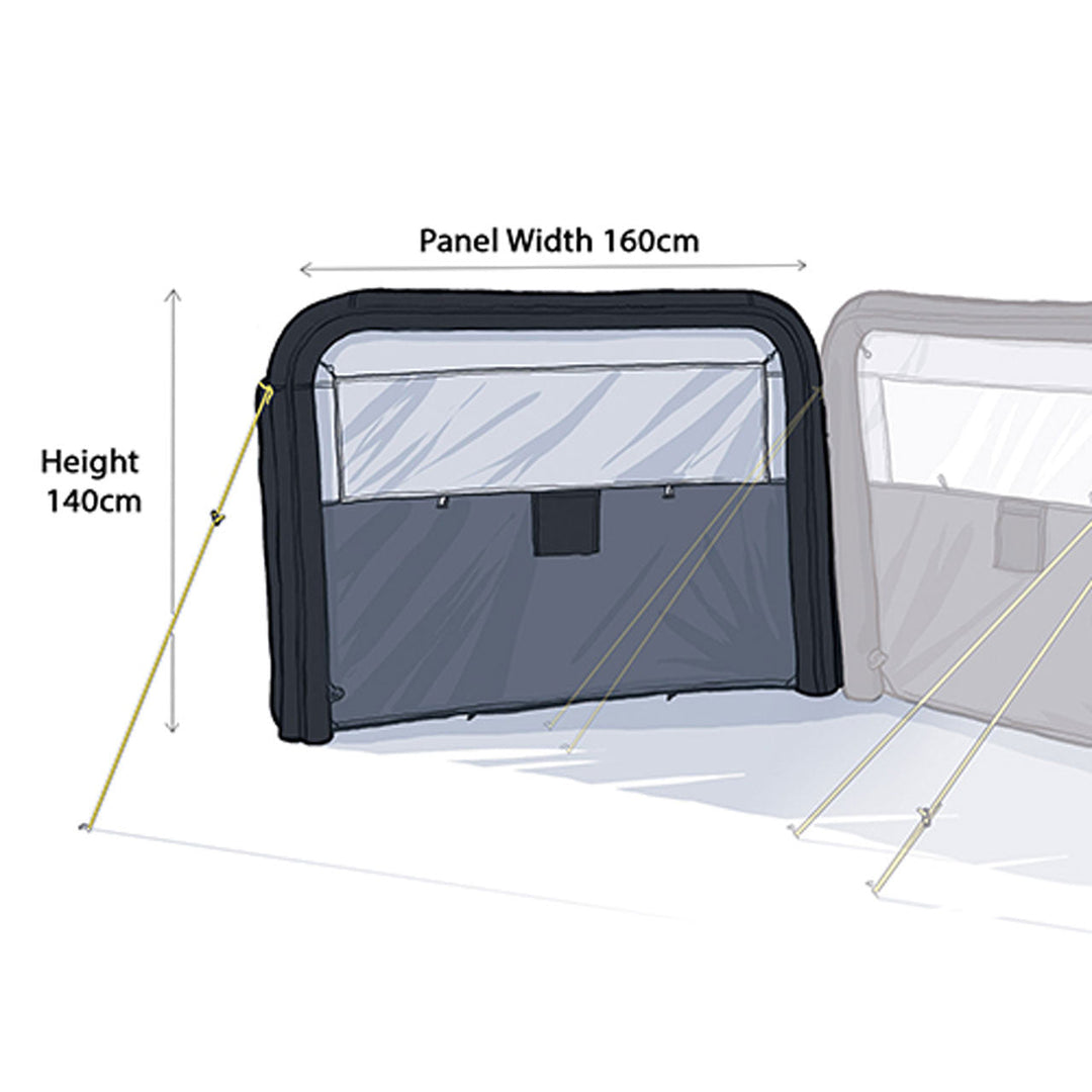 Maypole Modular Single Panel Inflatable Windbreak