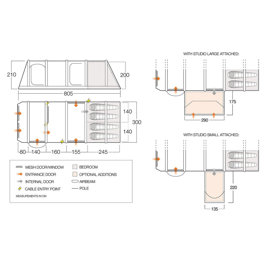 Vango Anantara IV 450XL Air Tent Package