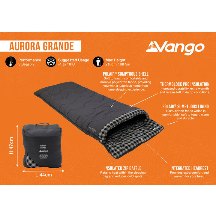 Vango Aurora Grande XL Sleeping Bag