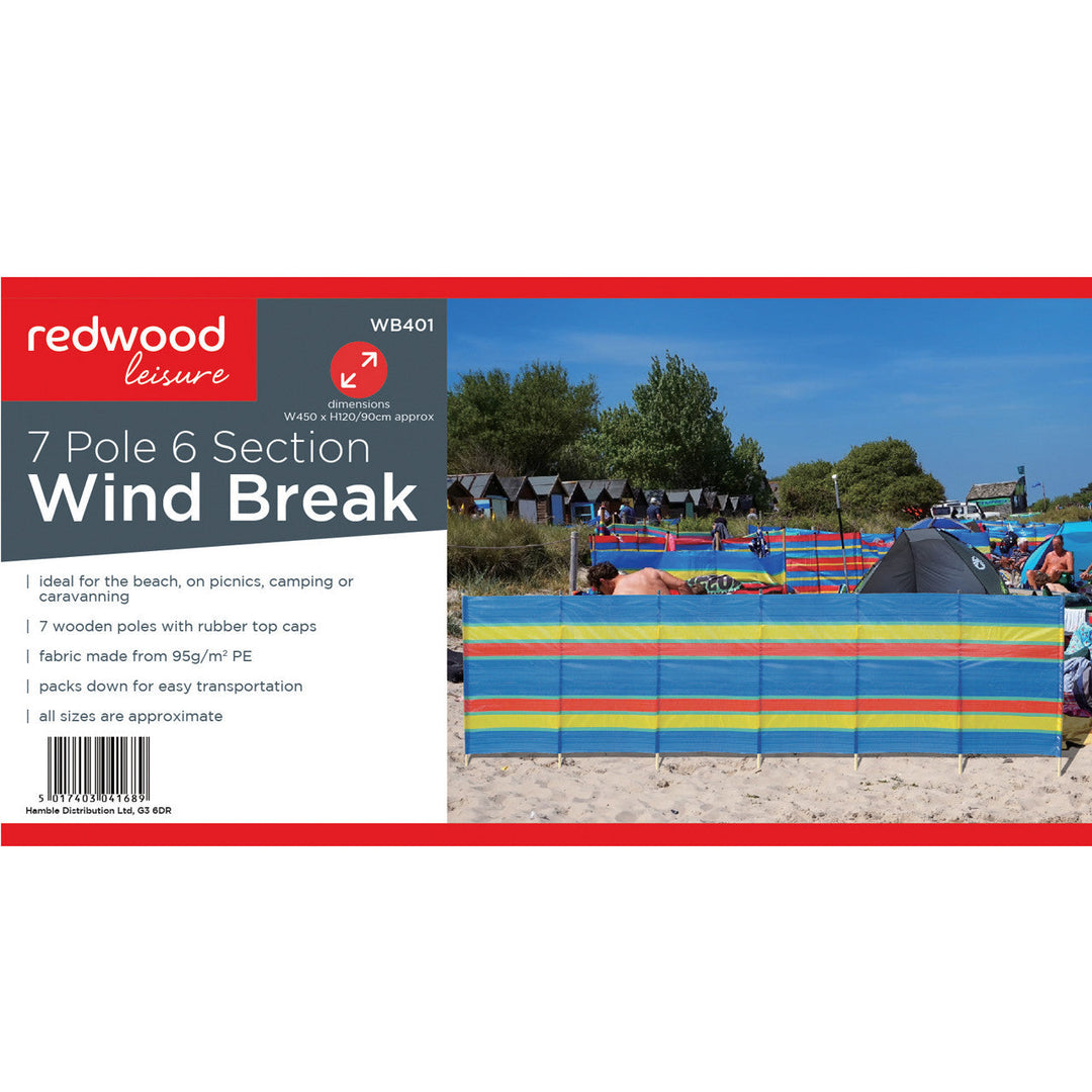 7 Pole Beach Windbreak