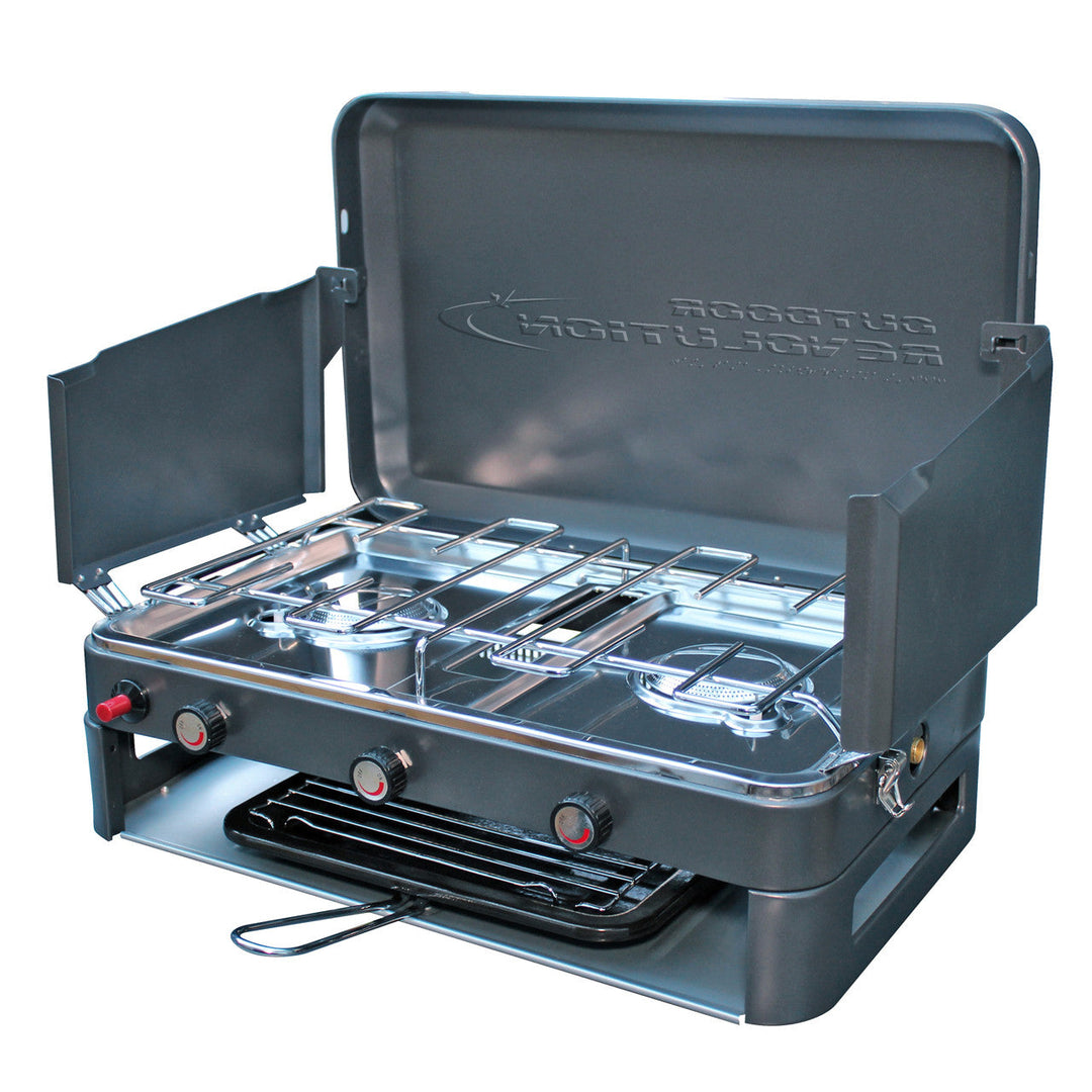 Outdoor Revolution Twin Burner Gas Stove & Grill