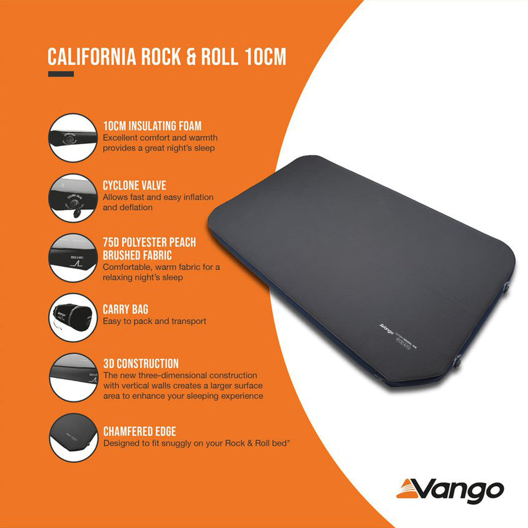 Vango California Rock & Roll 10cm Self-Inflating Mat 