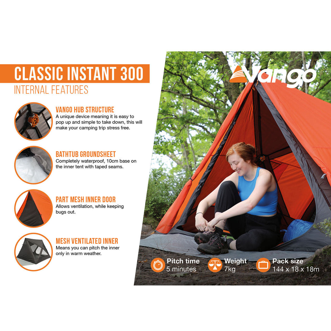 Vango Classic Instant 300 Poled Tent