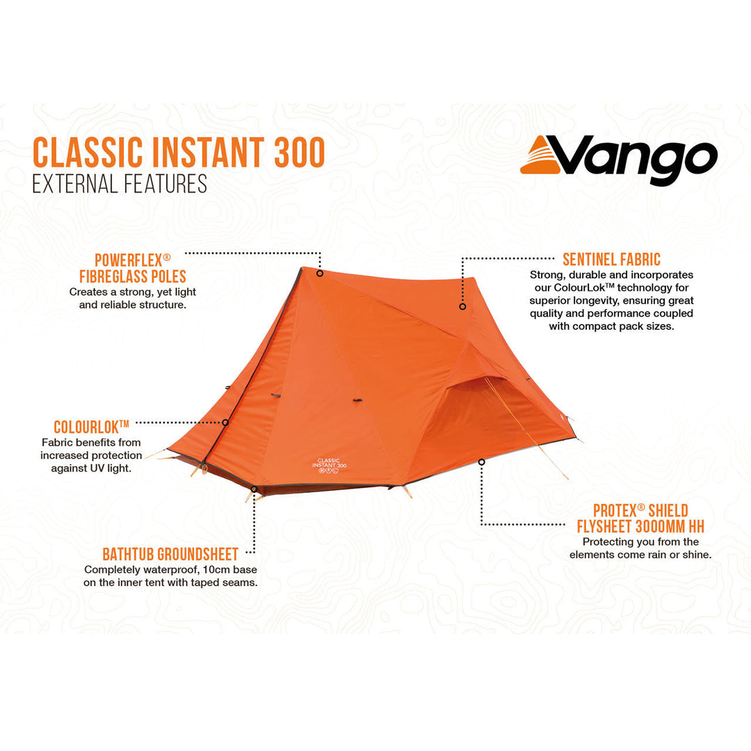 Vango Classic Instant 300 Poled Tent