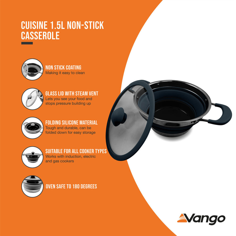 Vango Cuisine 1.5L Non-Stick Casserole