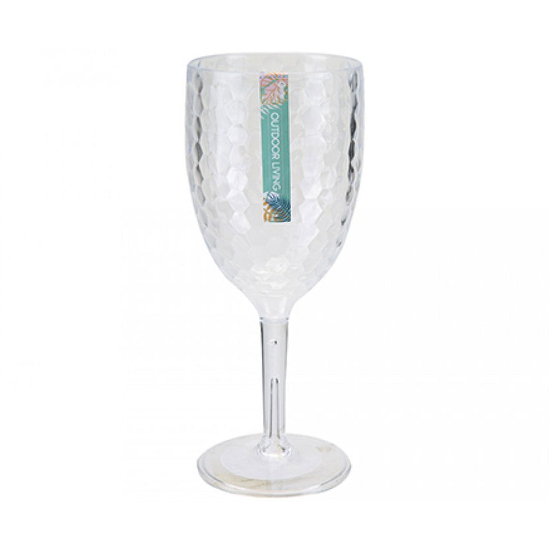 Dimple Glass Effect Large Wine Plastic Tumbler 