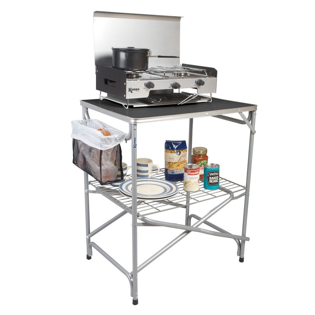 Kampa Major Field Kitchen (cooker and food,plates not included)