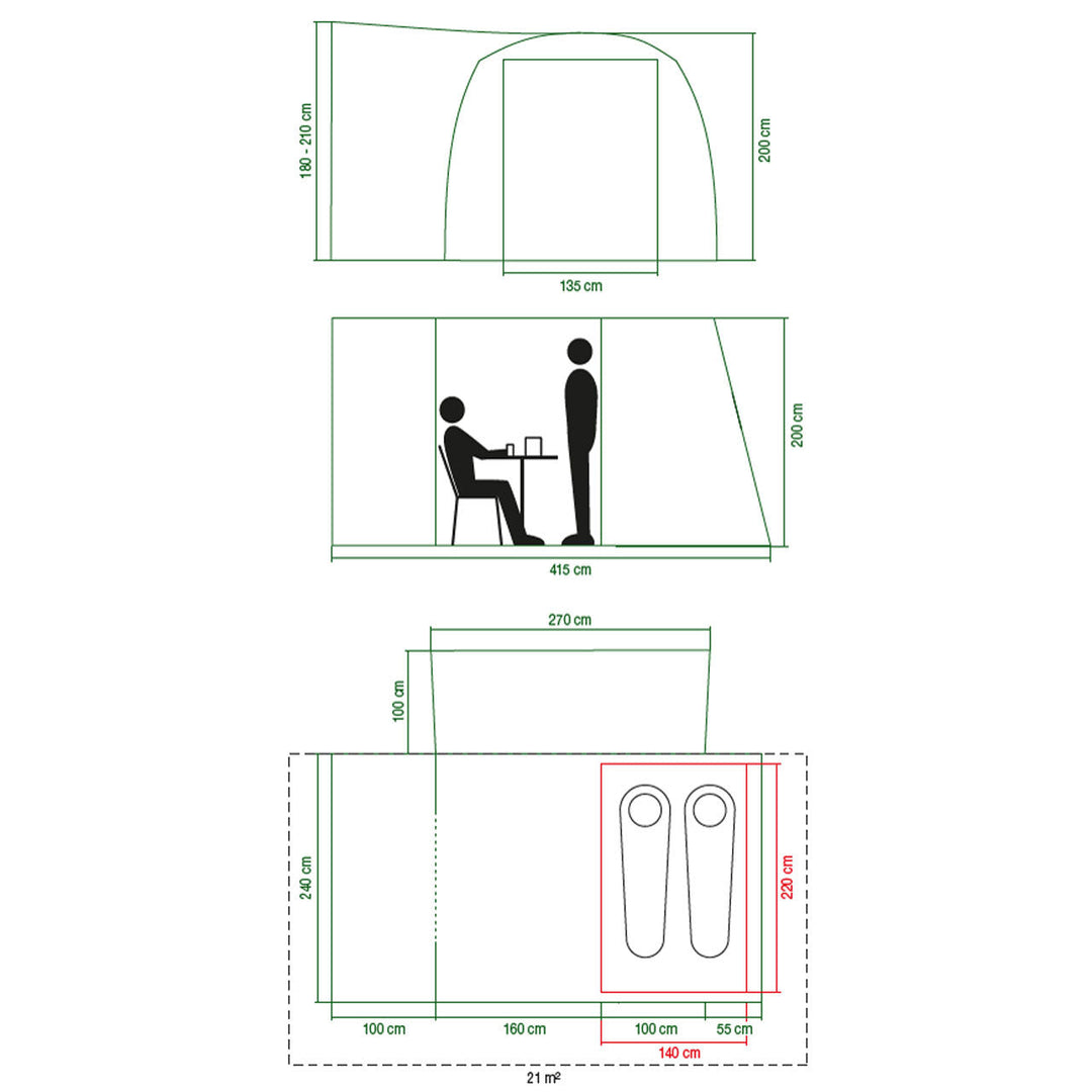 Coleman Journeymaster Deluxe Air M BlackOut Drive-Away Awning