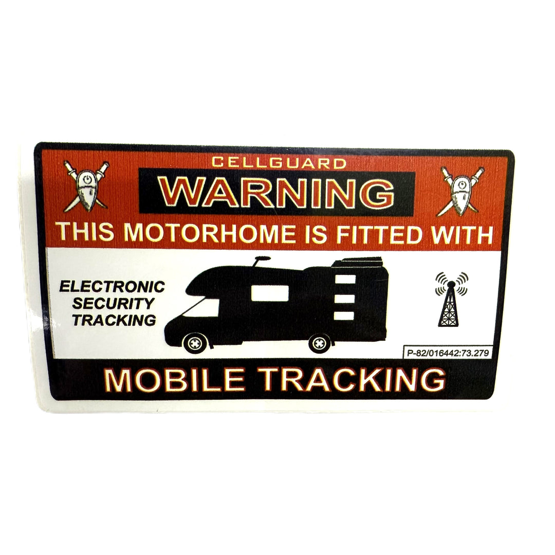 W4 Tracking Fitted Sticker Motorhome