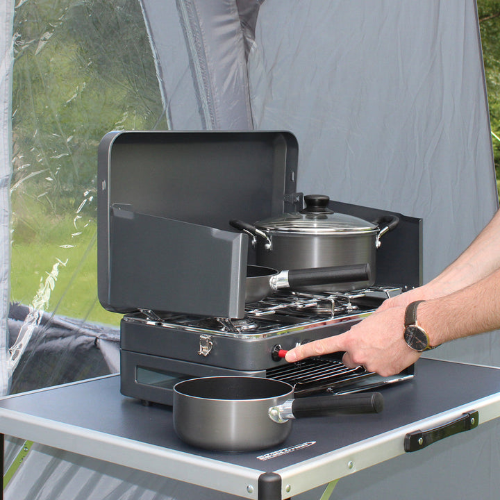 Outdoor Revolution Twin Burner Gas Stove & Grill