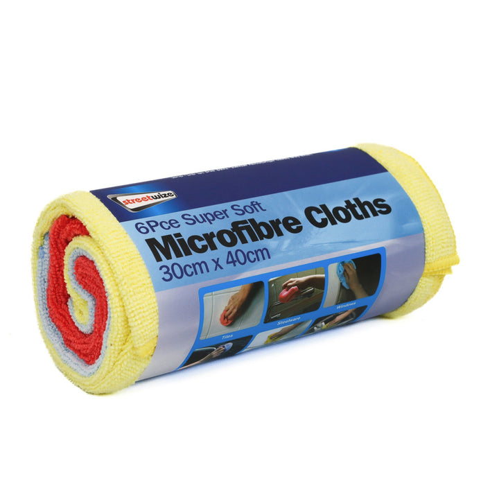 Streewize Microfibre Cloths x 6