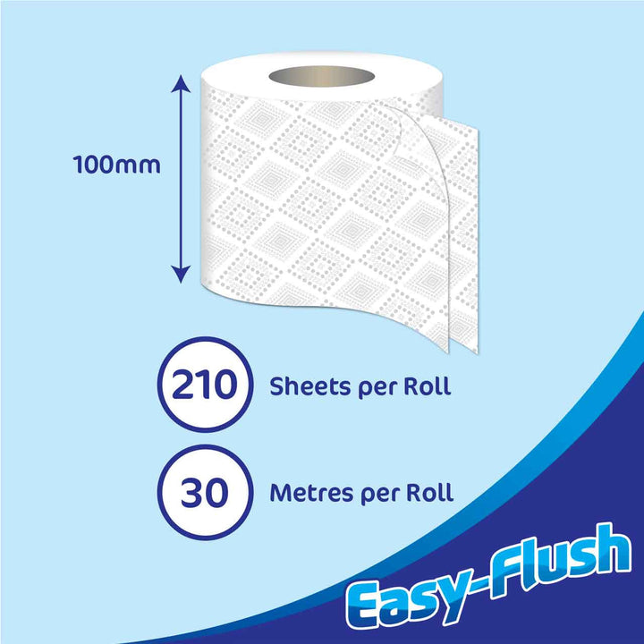 Easy Flush Toilet Rolls x 4