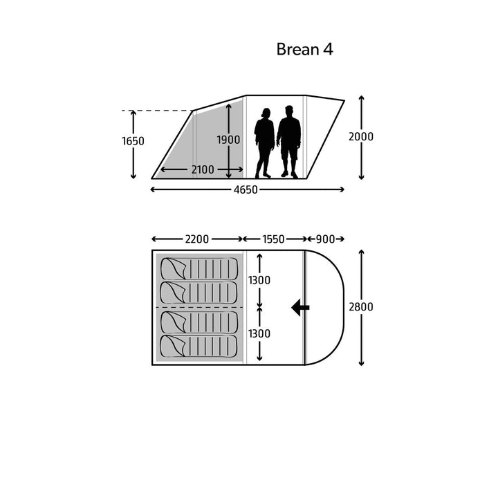 Kampa Brean 4 Air Tent