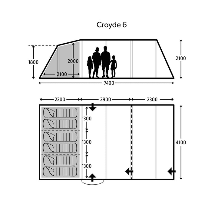 Kampa Croyde 6 Air Tent