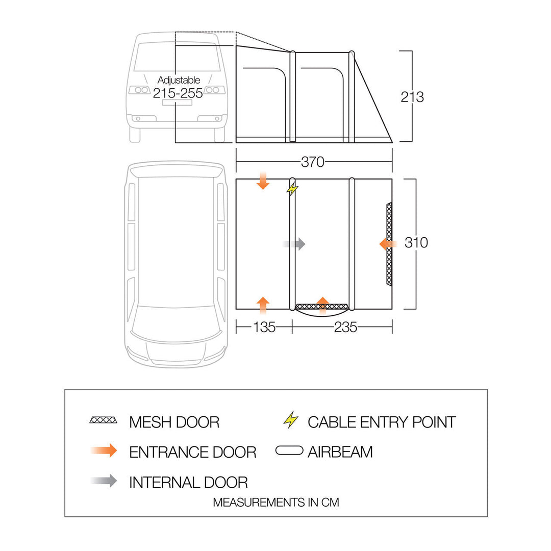 Vango Kela Eco Pro Air Mid Drive-Away Awning