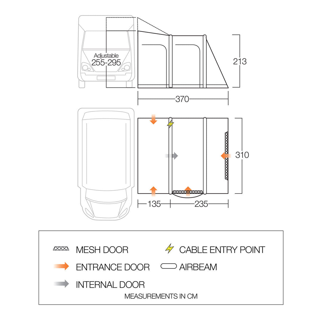 Vango Kela Eco Pro Air Tall Drive-Away Awning