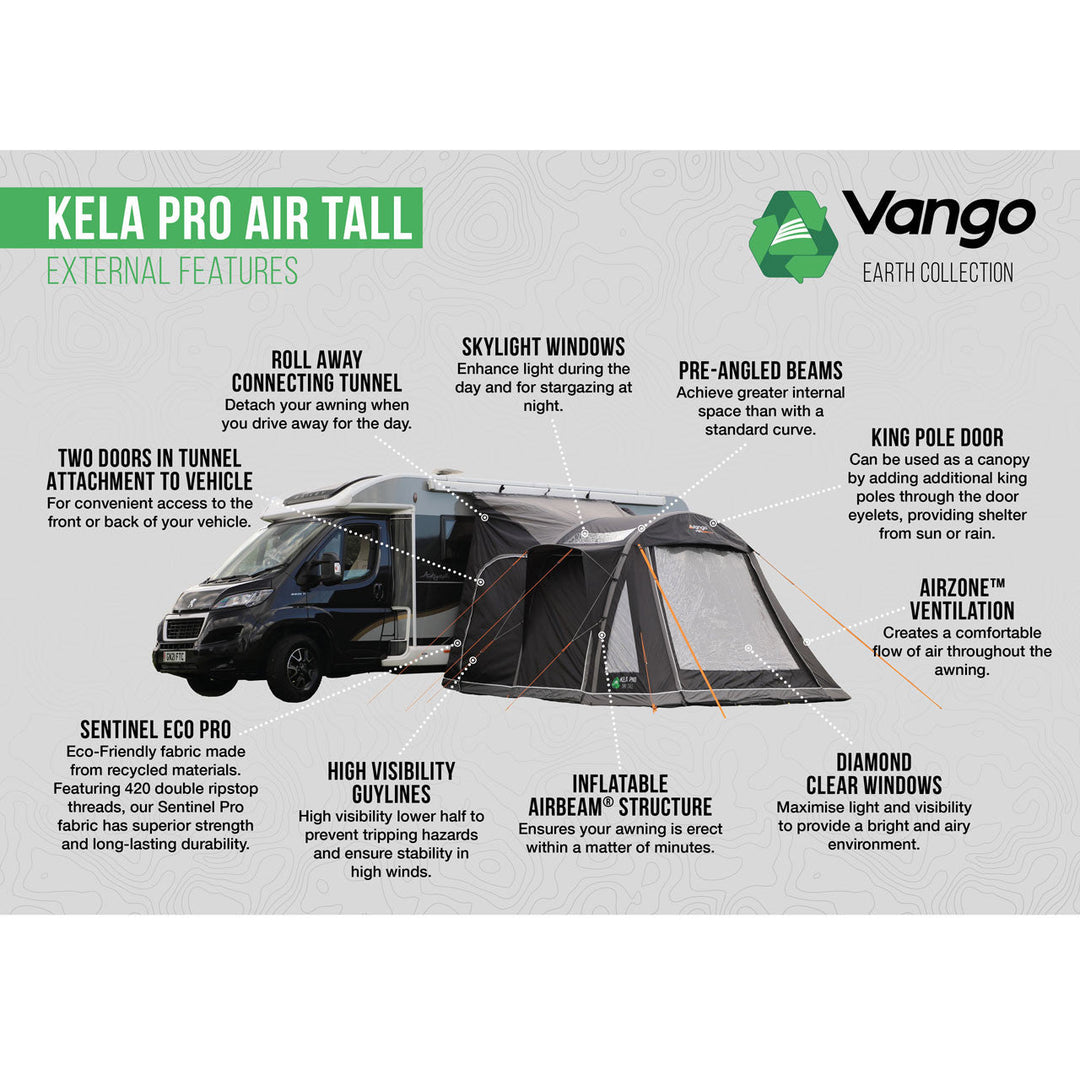 Vango Kela Eco Pro Air Tall Drive-Away Awning