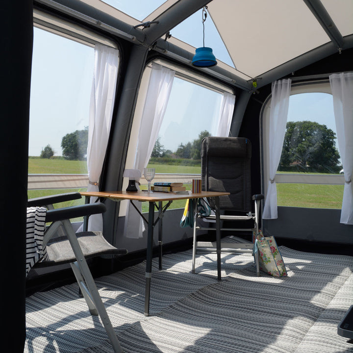 Dometic Rally Air Pro 390 S Awning- Inside with Continental Carpet