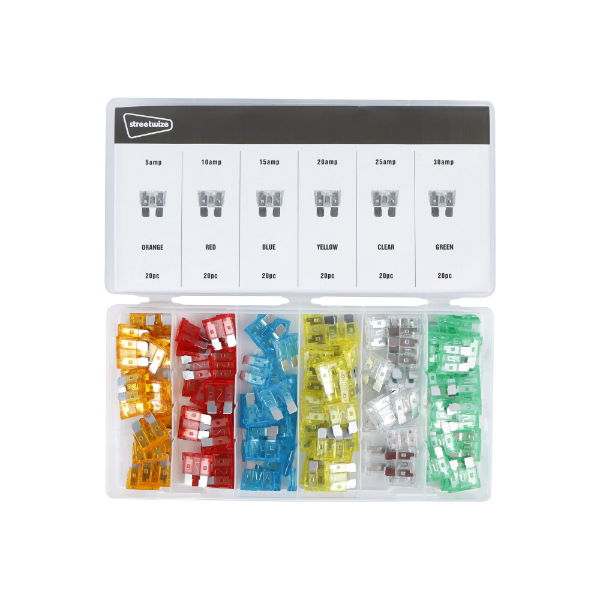 Streetwize 120pc Mixed Blade Fuse Set