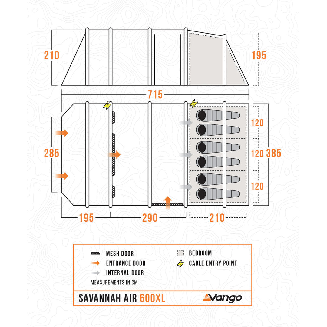 Vango Savannah Air 600XL Tent Package