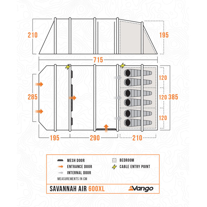 Vango Savannah Air 600XL Tent Package