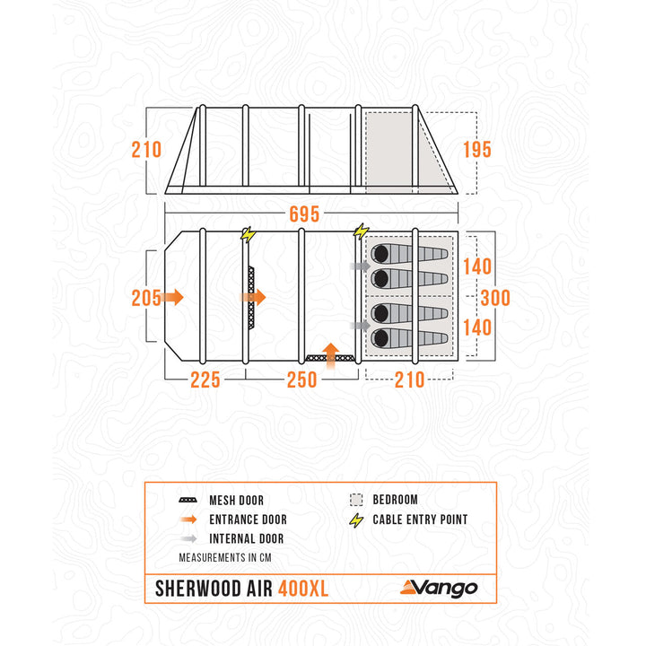 Vango Sherwood Air 400XL Tent Package