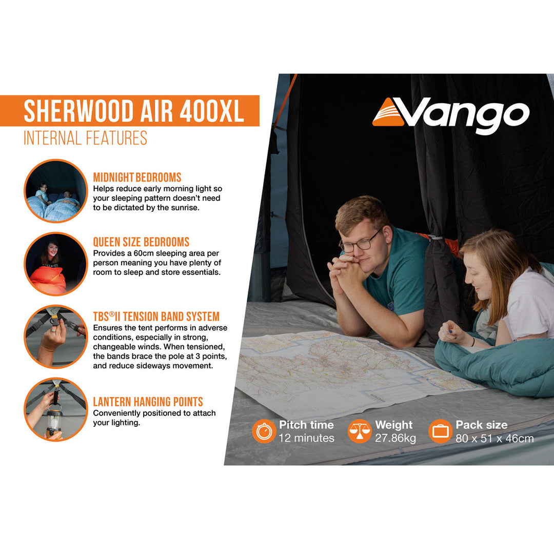 Vango Sherwood Air 400XL Tent Package