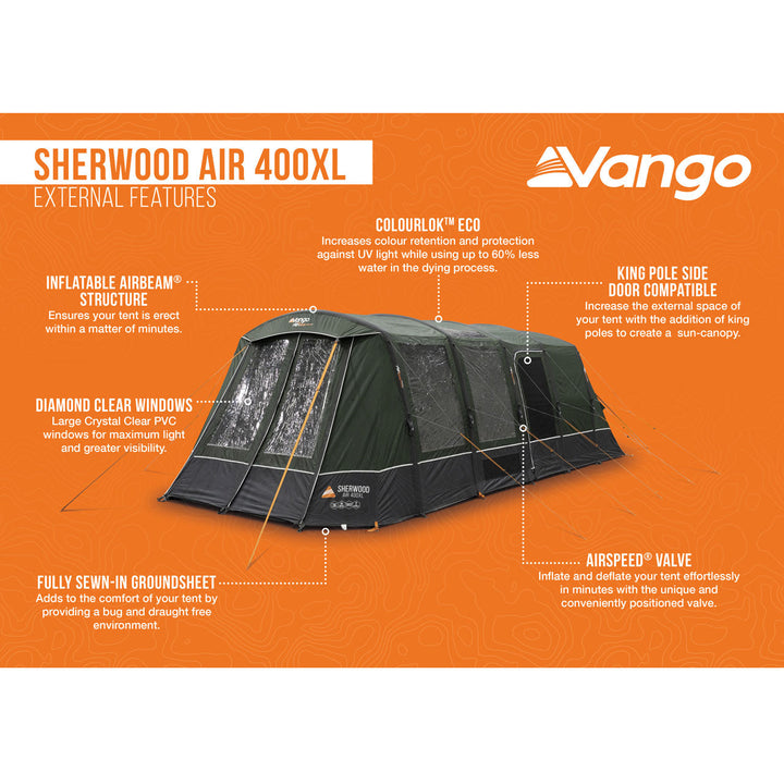 Vango Sherwood Air 400XL Tent Package