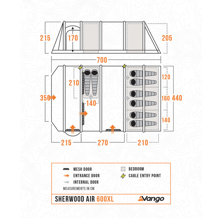 Vango Sherwood Air 600XL Tent Package