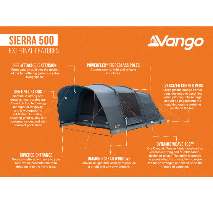 Vango Sierra 500 Poled Tent