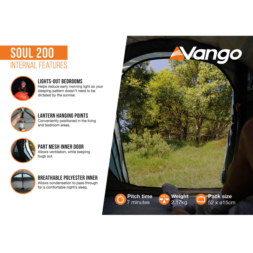 Vango Soul 200 Poled Tent