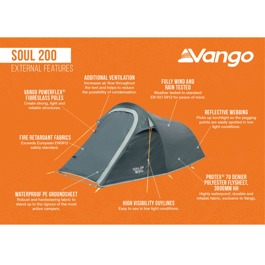 Vango Soul 200 Poled Tent