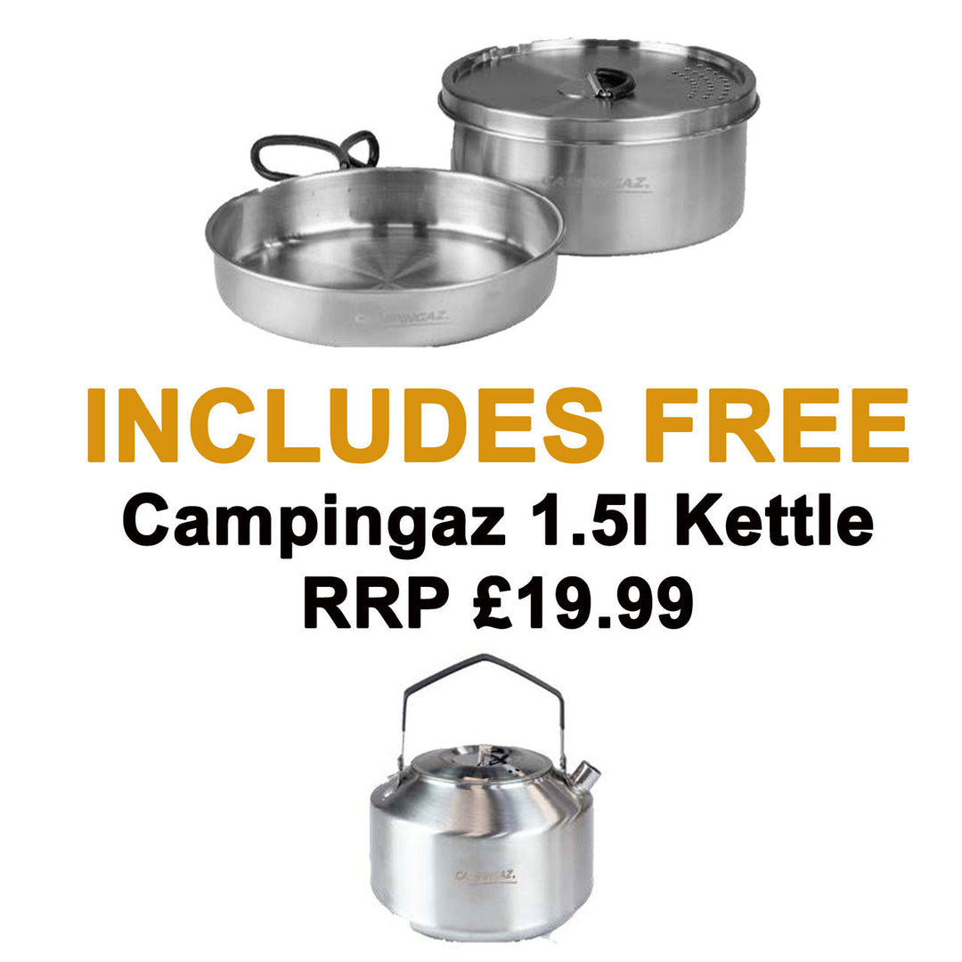 Campingaz Trekking Cook Set Kit - FREE Kettle