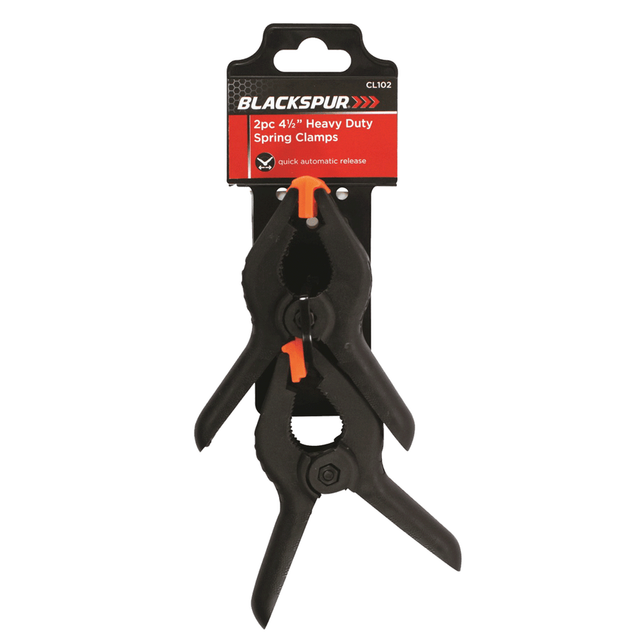 Blackspur 2pc 4½” Heavy Duty Spring Clamps