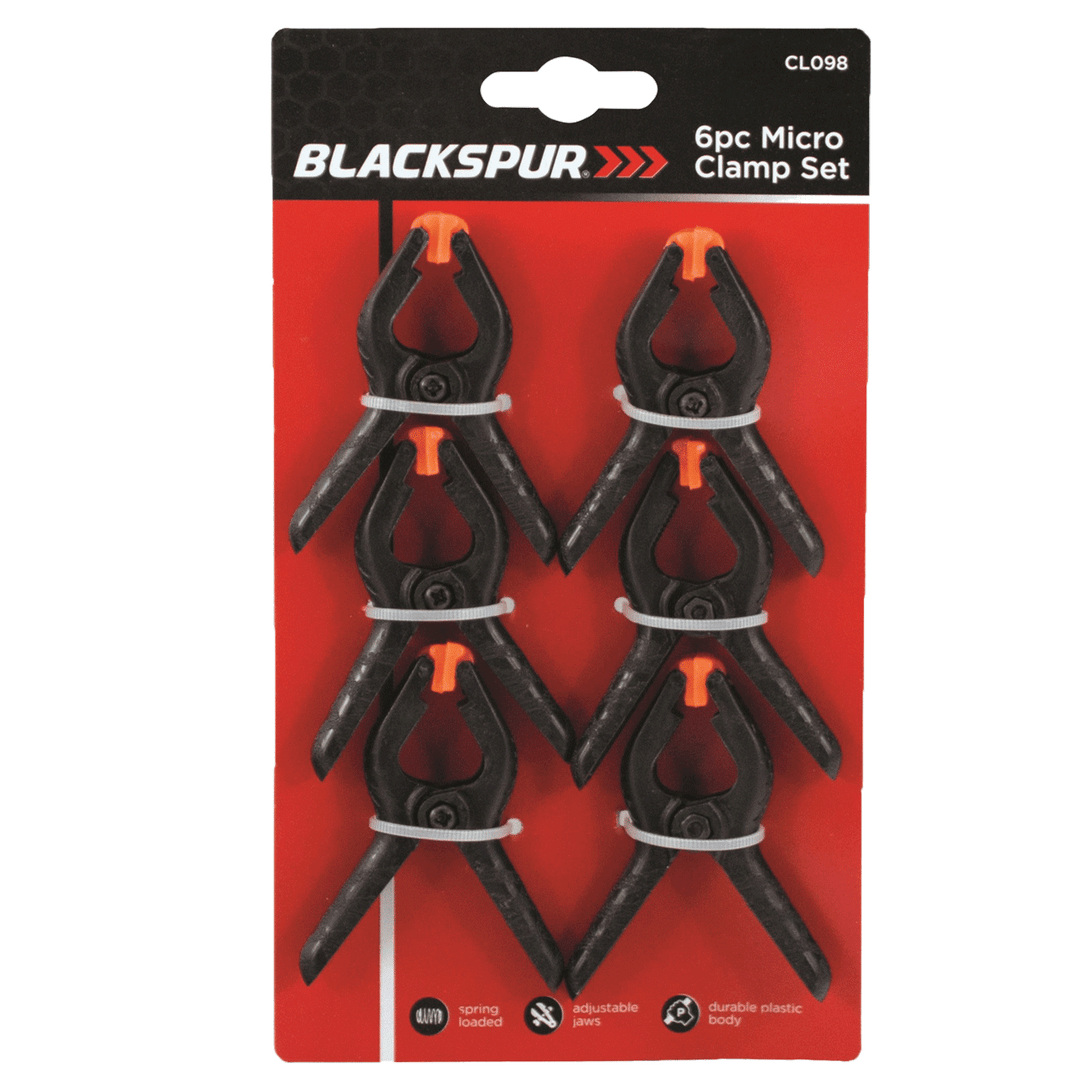 Blackspur 6pc Micro Clamp Set