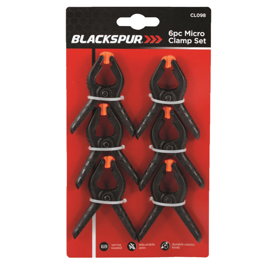 Blackspur 6pc Micro Clamp Set