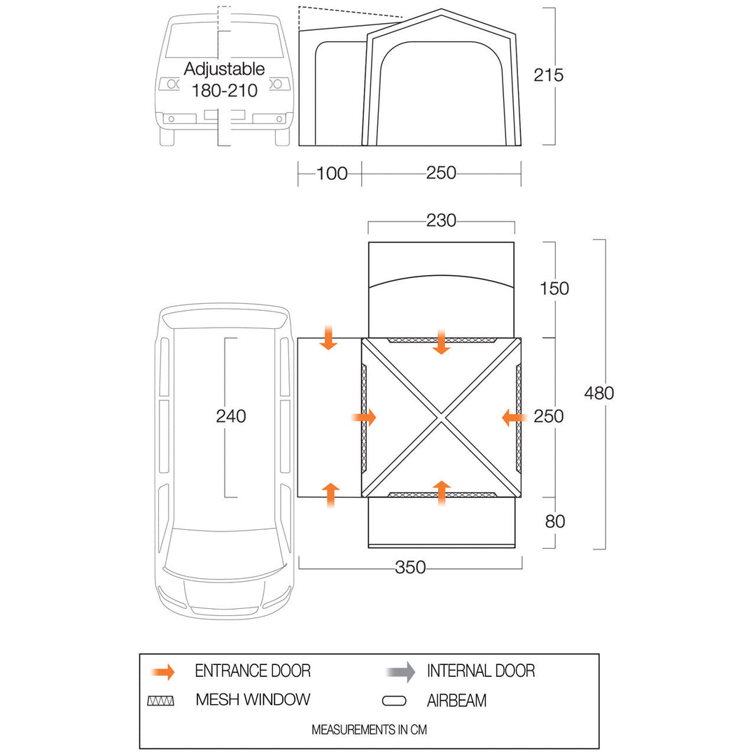 Vango Versos Air Low Drive-Away Awning