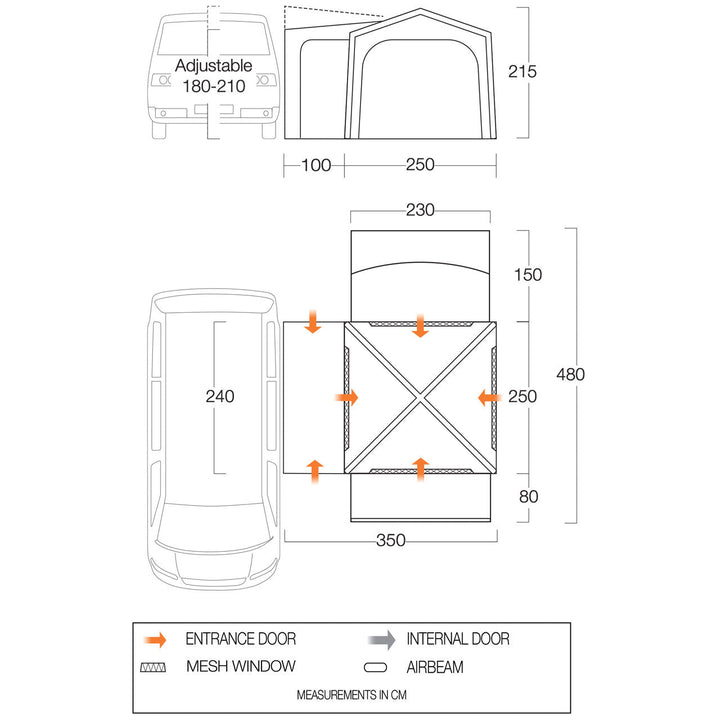 Vango Versos Air Low Drive-Away Awning